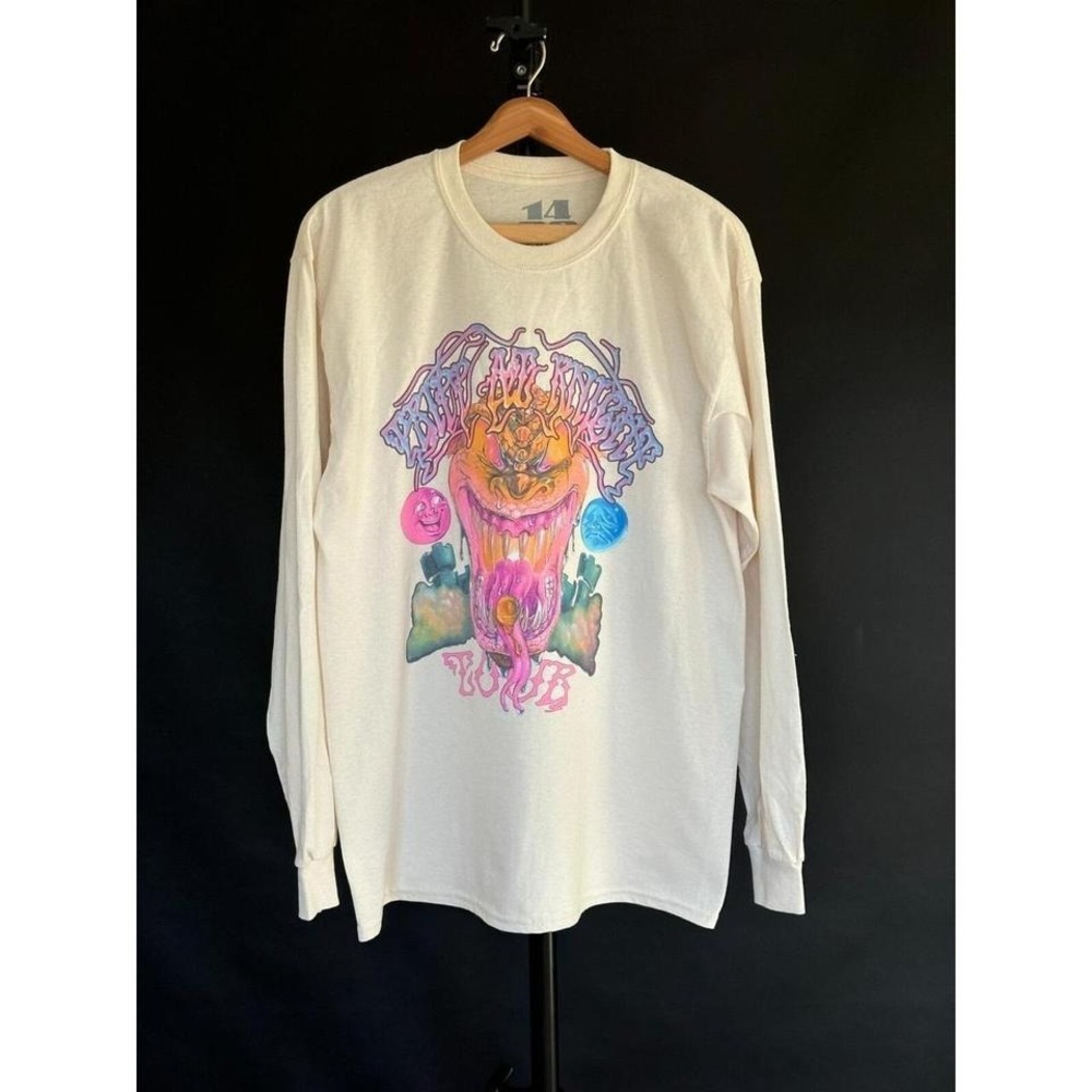 1400 Trippie Redd Tour Men's Tshirt‎ Trip at Knight Tour 2022 Large Cream